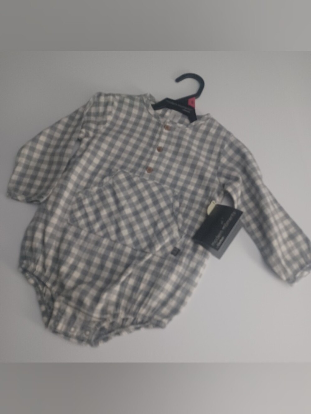 Modern Moments Gingham Bubble Romper Sz 18M